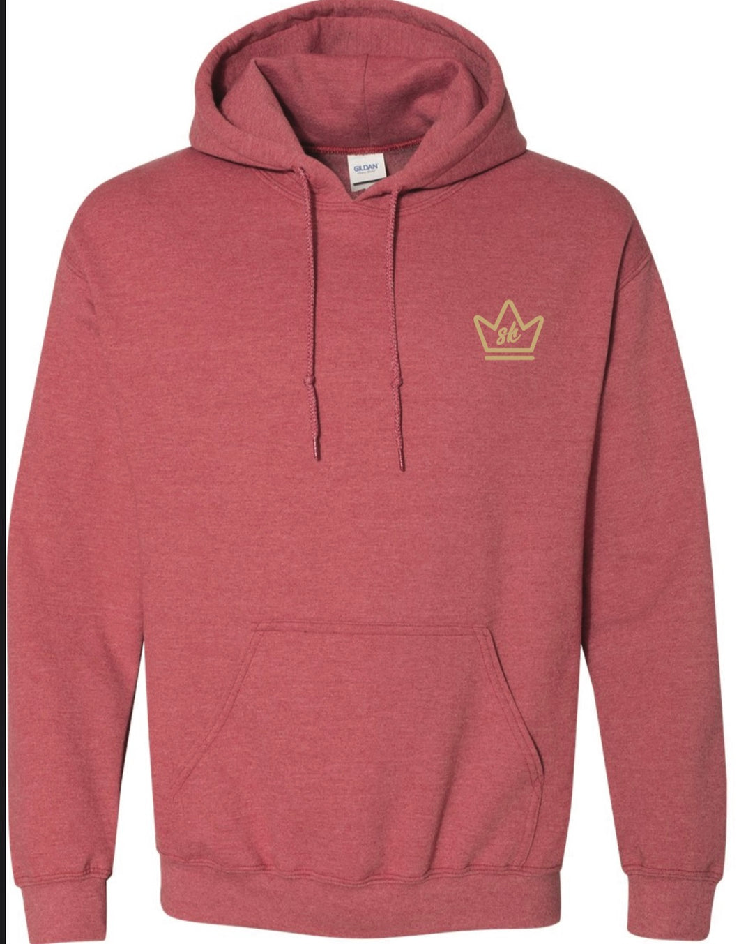 Embroidered Tan Crown Red Hoodie – Sihyauh Kingz